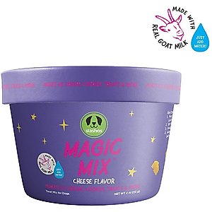 Stashios Magic Mix High-Protein Cheese Flavor with Goat Milk Baking Mix Dog Treat, 4-oz jar