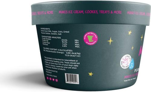 Show full view: Stashios Magic Mix High-Protein Peanut Butter Flavor with Goat Milk Baking Mix Dog Treat, 4-oz jar slide 5 of 8