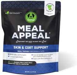 Stashios Meal Appeal Beef Skin & Coat Support Dehydrated Dog & Cat Treats, 4-oz bag
