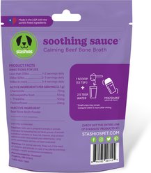 Stashios Soothing Sauce Beef Flavor Calming Powder Supplement for Dogs & Cats, 3-oz bag slide 2 of 3