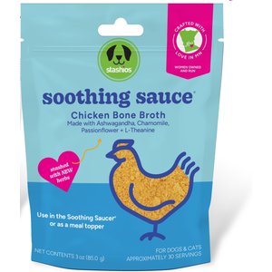 Stashios Soothing Sauce Chicken Flavor Calming Powder Supplement for Dogs & Cats, 3-oz bag
