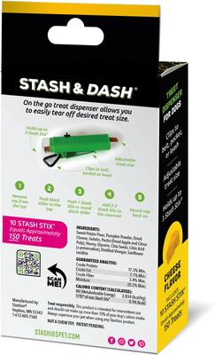 Show full view: Stashios Stash & Dash Kit Cheese Soft & Chewy Dog Treat Dispenser, 1.7-oz bag slide 4 of 8