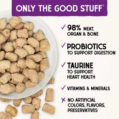 Show full view: Stella & Chewy's Absolutely Rabbit Dinner Morsels Freeze-Dried Raw Cat Food, 16-oz bundle  slide 4 of 12