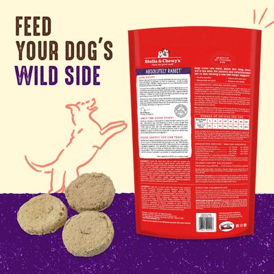 Show full view: Stella & Chewy's Absolutely Rabbit + Stella's Super Beef Dinner Patties Freeze-Dried Dog Food slide 8 of 9
