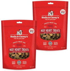 Stella & Chewy's Beef Heart Freeze-Dried Raw Dog Treats, 6-oz bundle slide 1 of 7