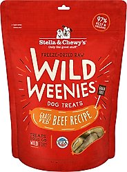 Stella & Chewy's Beef Wild Weenies Freeze-Dried Raw Dog Treats, 11.5-oz bag