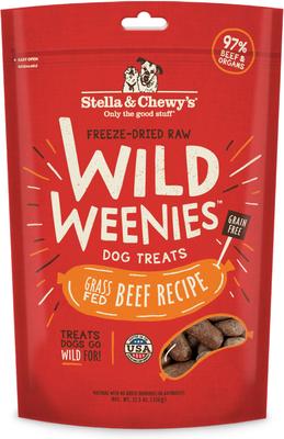 Show full view: Stella & Chewy's Beef Wild Weenies Treats + Stella's Super Beef Meal Mixers Freeze-Dried Dog Food Topper  slide 6 of 9