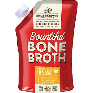 Stella & Chewy's Bountiful Bone Broth Cage-Free Chicken Recipe Meal Dog Food Topper, 16-oz pouch