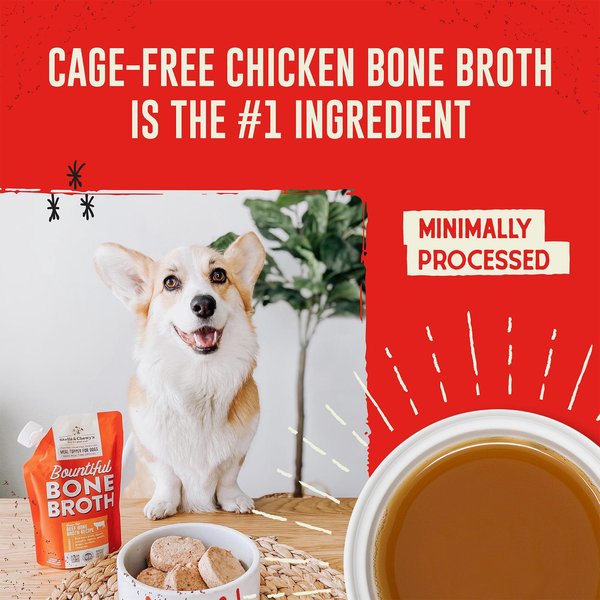 CANIDAE Sustain Bone Broth Toppers Premium Recipe with Cage-Free Turkey Dog Food Topper, 5.5-oz, case of 12
