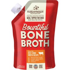 Stella & Chewy's Bountiful Bone Broth Grass-Fed Beef Recipe Meal Dog Food Topper, 16-oz pouch