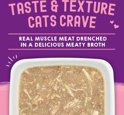 Stella & Chewy's Carnivore Cravings Chicken & Salmon Flavored Shredded Wet Cat Food, 2.8-oz pouch, case of 24 slide 2 of 9