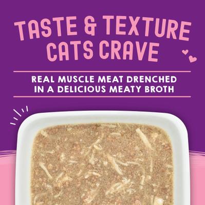 Show full view: Stella & Chewy's Carnivore Cravings Chicken & Salmon Flavored Shredded Wet Cat Food, 2.8-oz pouch, case of 24 slide 3 of 10