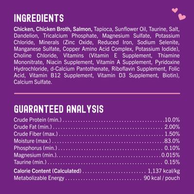 Show full view: Stella & Chewy's Carnivore Cravings Chicken & Salmon Flavored Shredded Wet Cat Food, 2.8-oz pouch, case of 24 slide 6 of 10