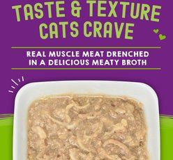 Stella & Chewy's Carnivore Cravings Duck & Chicken Flavored Shredded Wet Cat Food, 2.8-oz pouch, case of 24 slide 2 of 9