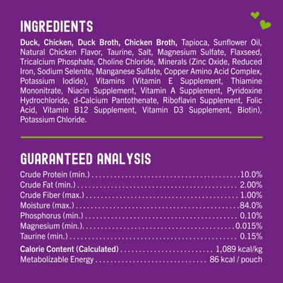 Show full view: Stella & Chewy's Carnivore Cravings Duck & Chicken Flavored Shredded Wet Cat Food, 2.8-oz pouch, case of 24 slide 6 of 10