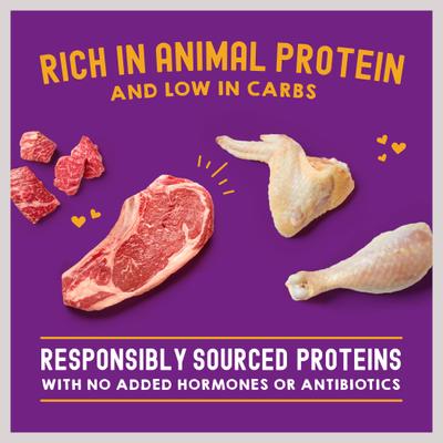 Show full view: Stella & Chewy's Carnivore Cravings Morsels'N'Gravy Chicken & Beef Recipe Cat Food, 2.8-oz pouch, case of 12 slide 5 of 11