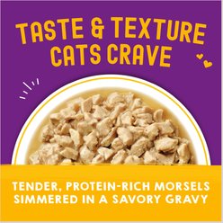 Stella & Chewy's Carnivore Cravings Morsels'N'Gravy Chicken & Chicken Liver Recipe Cat Food, 2.8-oz pouch, case of 12 slide 2 of 9