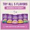 Show in main carousel: Stella & Chewy's Carnivore Cravings Morsels'N'Gravy Salmon & Tuna Recipe Cat Food, 2.8-oz pouch, case of 12 slide 5 of 11