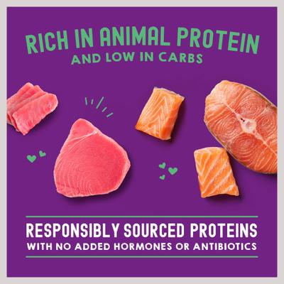 Show full view: Stella & Chewy's Carnivore Cravings Morsels'N'Gravy Salmon & Tuna Recipe Cat Food, 2.8-oz pouch, case of 12 slide 8 of 11