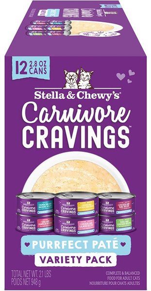 Stella & Chewy's Carnivore Cravings Purrfect Pate Variety Pack