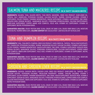 Show full view: Stella & Chewy's Carnivore Cravings Purrfect Pate Variety Pack Cat Food, 2.8-oz can, case of 12 slide 10 of 11