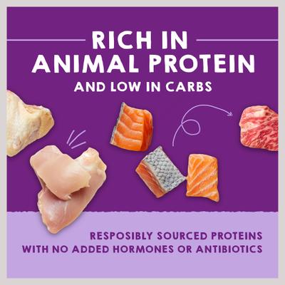 Show full view: Stella & Chewy's Carnivore Cravings Savory Shreds Variety Pack Cat Food, 2.8-oz can, case of 12 slide 5 of 11