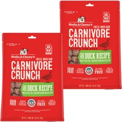 Stella & Chewy's Carnivore Crunch Cage-Free Duck Recipe Freeze-Dried Raw Dog Treats, 6.5-oz bundle slide 1 of 9