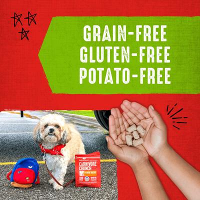 Show full view: Stella & Chewy's Carnivore Crunch Cage-Free Duck Recipe Freeze-Dried Raw Dog Treats, 3.25-oz bag slide 6 of 13