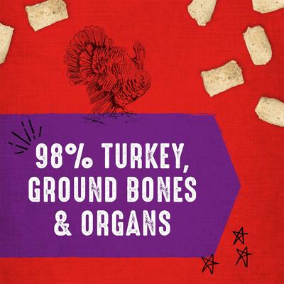 Show full view: Stella & Chewy's Carnivore Crunch Cage-Free Turkey Recipe Freeze-Dried Raw Dog Treats, 3.25-oz bag slide 4 of 13