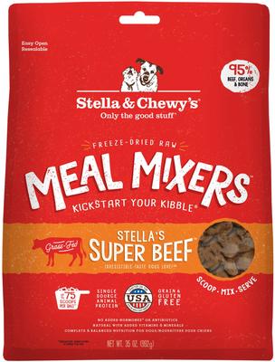 Show full view: Stella & Chewy's Chewy's Chicken Meal Mixers + Stella's Super Beef Freeze-Dried Dog Food Topper slide 2 of 9