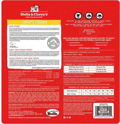 Show full view: Stella & Chewy's Chewy's Chicken Meal Mixers + Stella's Super Beef Freeze-Dried Dog Food Topper slide 7 of 9