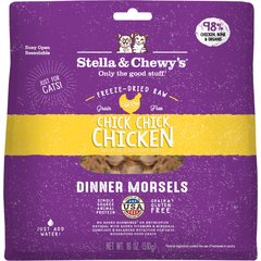 Stella & Chewy's Chick Chick Chicken Dinner Morsels Freeze-Dried Raw Cat Food, 18-oz bag