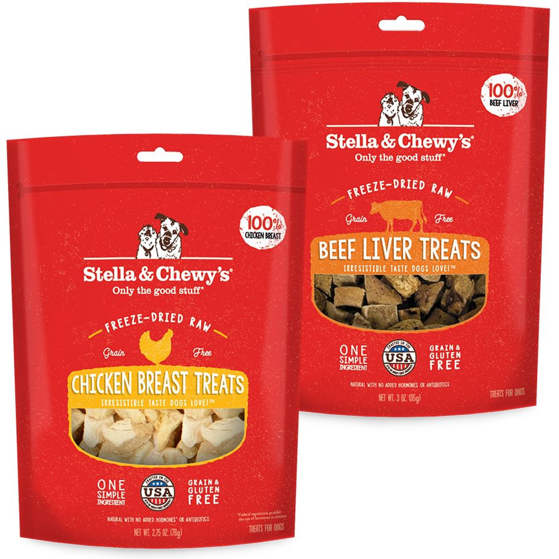 Stella & Chewy's Chicken Breast + Beef Liver Freeze-Dried Dog Treats
