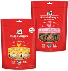 Stella & Chewy's Chicken Breast + Chicken Hearts Freeze-Dried Dog Treats
