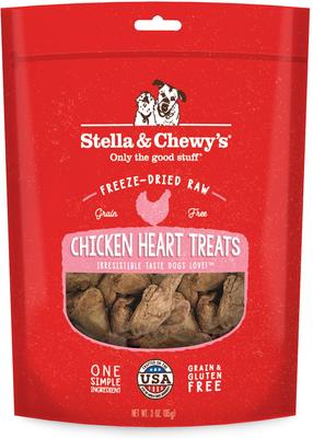 Show full view: Stella & Chewy's Chicken Breast + Chicken Hearts Freeze-Dried Dog Treats slide 2 of 9
