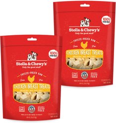 Stella & Chewy's Chicken Breast Freeze-Dried Raw Dog Treats, 5.5-oz bundle