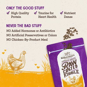 Stella & Chewy's Chicken Flavored Raw Coated Cage Free Dry Cat Food, 10-lb bag