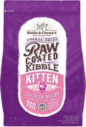 Stella & Chewy's Chicken Flavored Raw Coated Cage-Free Kitten Dry Cat Food, 2.5-lb bag
