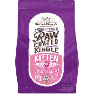 Stella & Chewy's Chicken Flavored Raw Coated Cage-Free Kitten Dry Cat Food, 2.5-lb bag