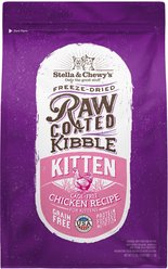 Stella & Chewy's Chicken Flavored Raw Coated Cage-Free Kitten Dry Cat Food, 5-lb bag