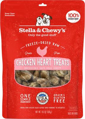 Show full view: Stella & Chewy's Chicken Hearts Treats + Chewy's Chicken Meal Mixers Freeze-Dried Dog Food Topper  slide 6 of 9