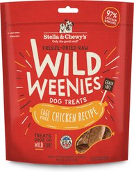 Stella & Chewy's Chicken Wild Weenies Freeze-Dried Raw Dog Treats, 3.25-oz bag
