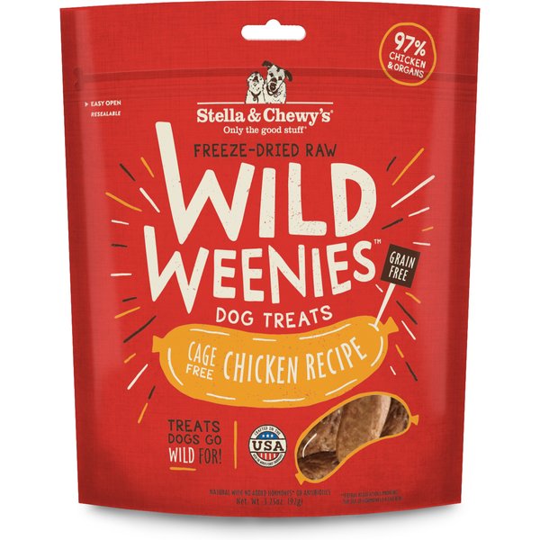 Stella & Chewy's Chicken Wild Weenies Freeze-Dried Raw Dog Treats