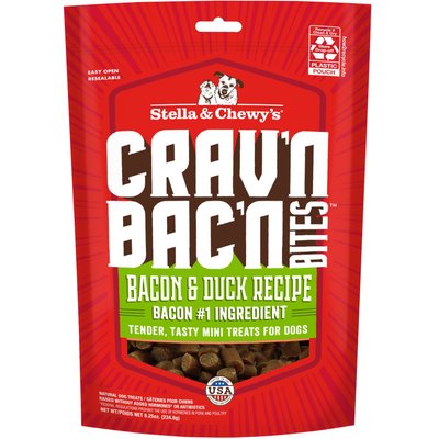 Stella & Chewy's Stella & Chewy's Crav'n Bac'n Bites Bacon & Duck Recipe Dog Treats, 8.25-oz bag