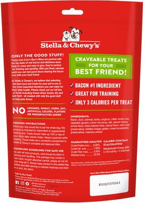 Show full view: Stella & Chewy's Crav'n Bac'n Bites Bacon & Duck Recipe Dog Treats, 8.25-oz bag slide 3 of 8