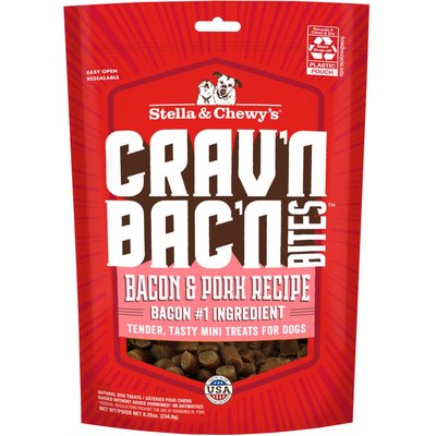 Stella & Chewy's Stella & Chewy's Crav'n Bac'n Bites Bacon & Pork Recipe Dog Treats, 8.25-oz bag