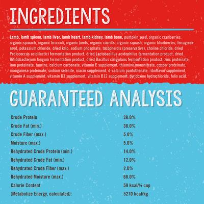 Show full view: Stella & Chewy's Dandy Lamb Meal Mixers Freeze-Dried Raw Dog Food Topper, 36-oz bundle slide 6 of 13