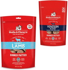 Stella & Chewy's Dandy Lamb + Venison Blend Dinner Patties Freeze-Dried Dog Food