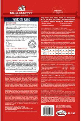 Show full view: Stella & Chewy's Dandy Lamb + Venison Blend Dinner Patties Freeze-Dried Dog Food slide 7 of 9