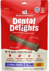 Stella & Chewy's Dental Delights Small Chicken & Parsley Dental Dog Treats, 10.5-oz bag